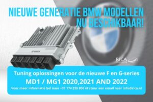 promo post bosch ecu on faded background with BMW logo and text overlay